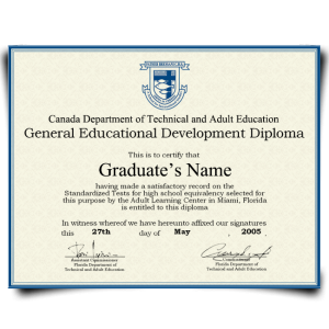 Canada GED Diploma