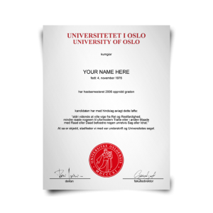 Fake Diploma from Norway University