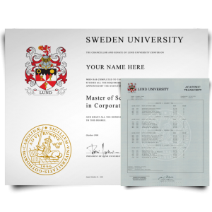 Fake Diploma & Transcript from Sweden University