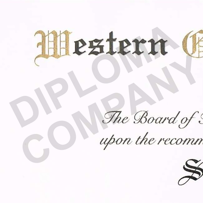 diploma sample from early 2000's