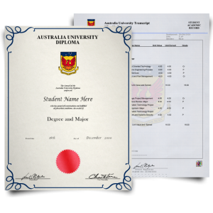 Fake Diploma & Transcript from Australia University