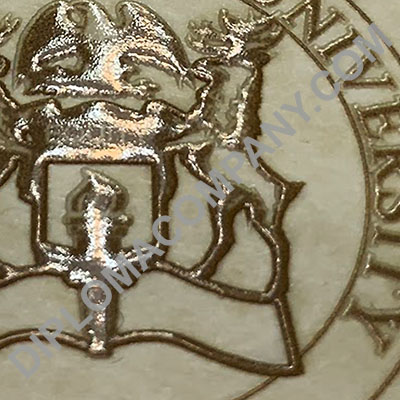 We talk a lot about shiny gold! Everybody likes shiny gold! Again you can do a heated foil overlay or you can kick it up a notch! Look at the depth of this seal! Look at the shiny gold! Look at the layers that were built up!!! embossed gold foil diploma seal, embossed gold foil college seal, university seal in shiny gold embossed finish
