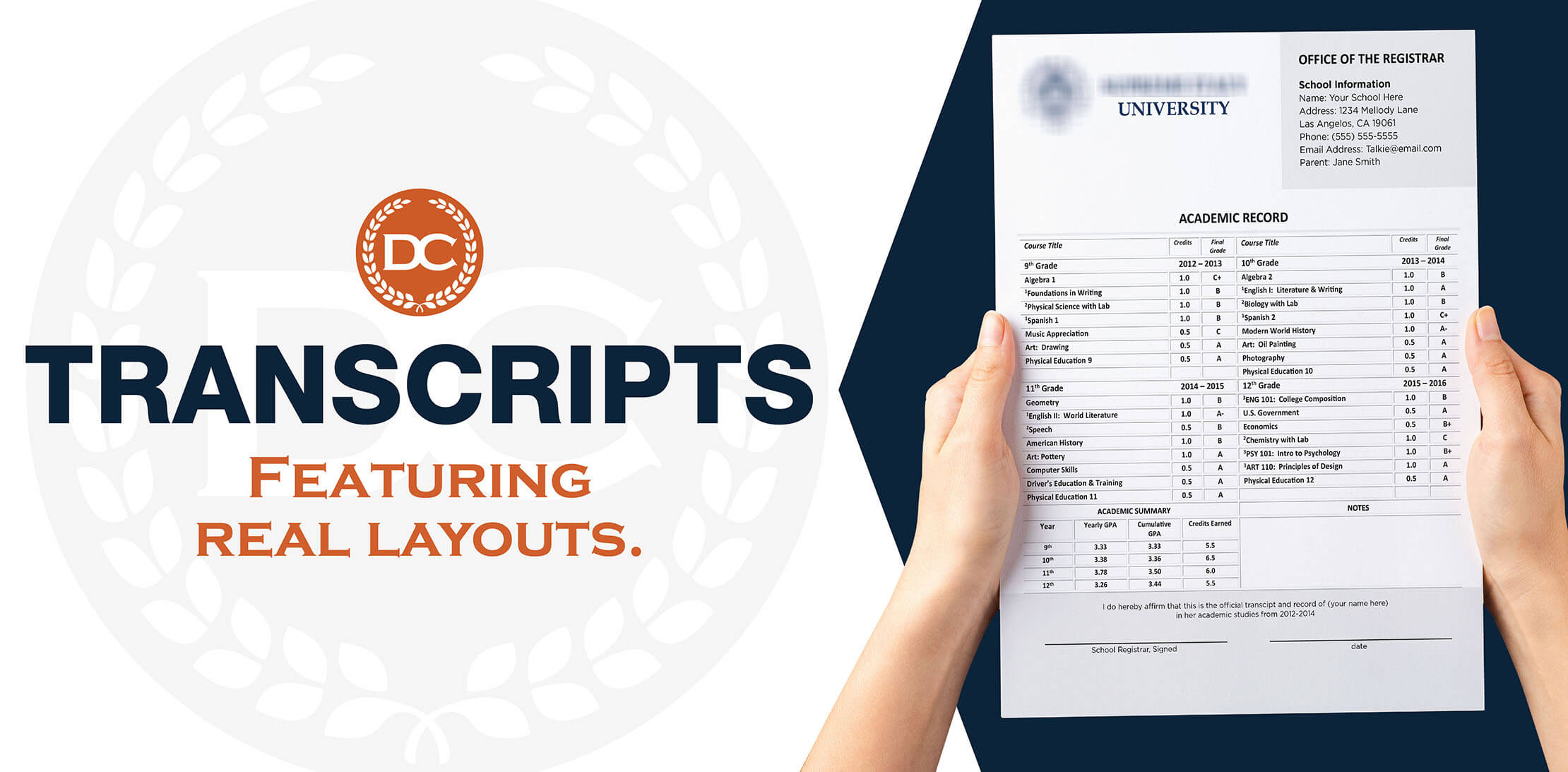 Buy fake transcripts from high schools and colleges. Features real classes and custom scores. Arrives fast, risk-free guaranteed and we price match!
