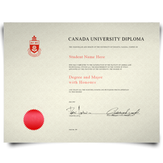 Fake Diploma from Canada University