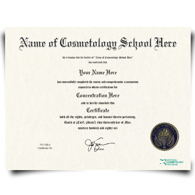 fake certificate of completion