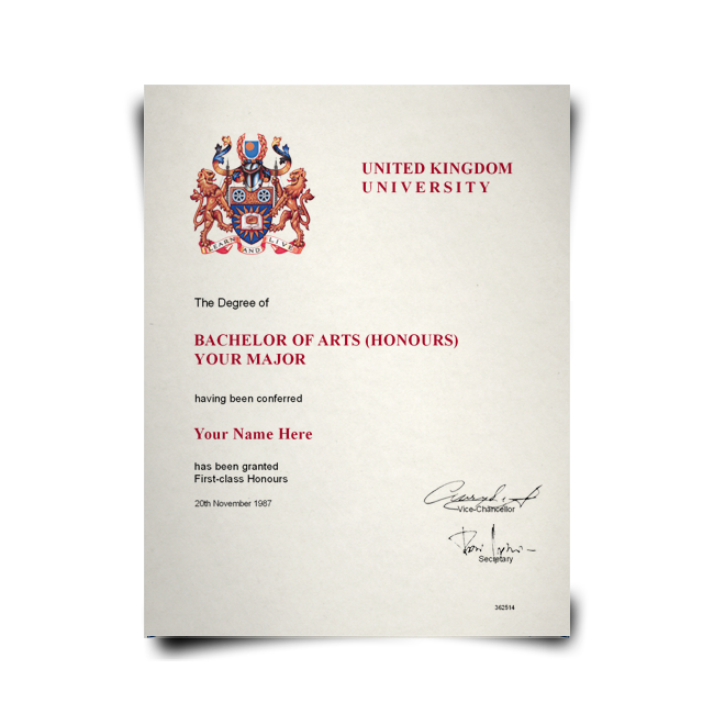 fake bachelors degree certificate