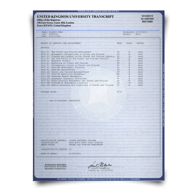 Fake Transcripts - FREE DOWNLOAD