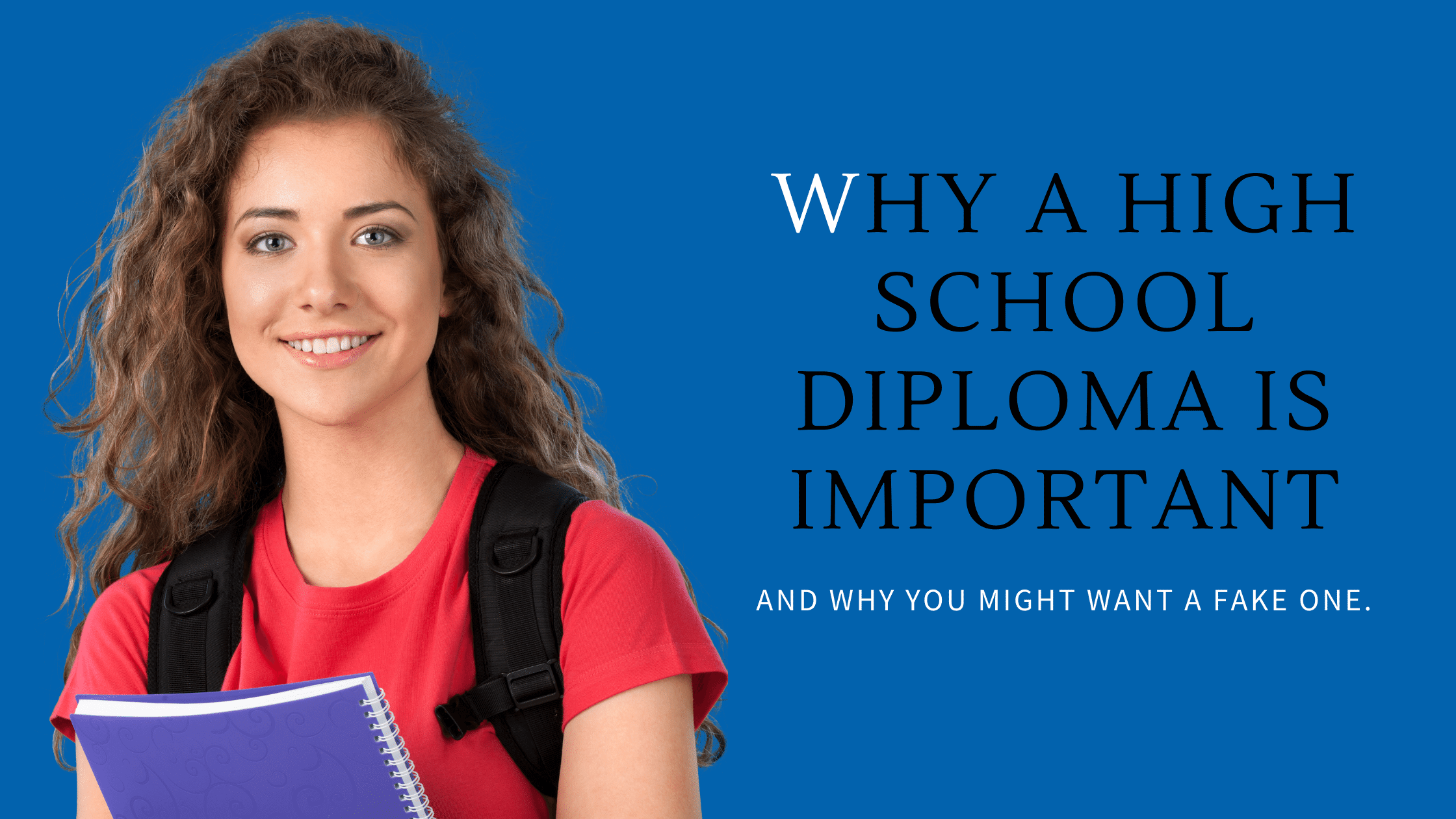 high school student earning diploma