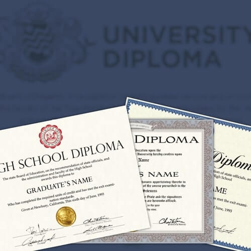 replica diplomas