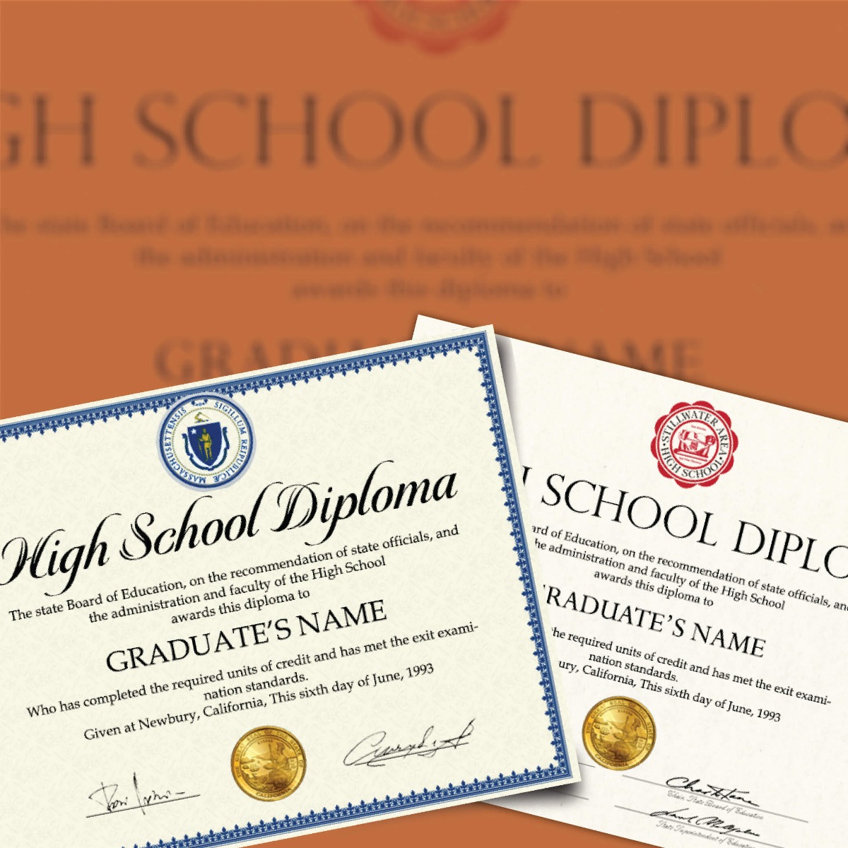 replica high school diplomas