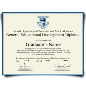 Canada GED Diploma
