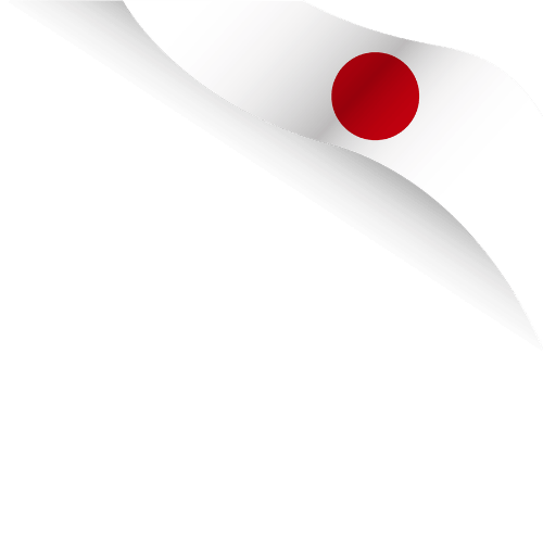 Japan flag — accurate layout badge
