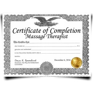 Massage Therapist Certificate