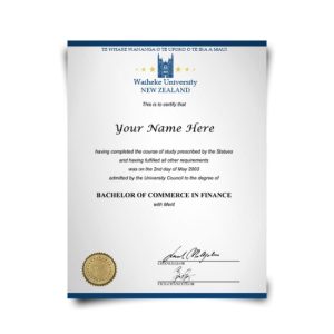 New Zealand University Diploma
