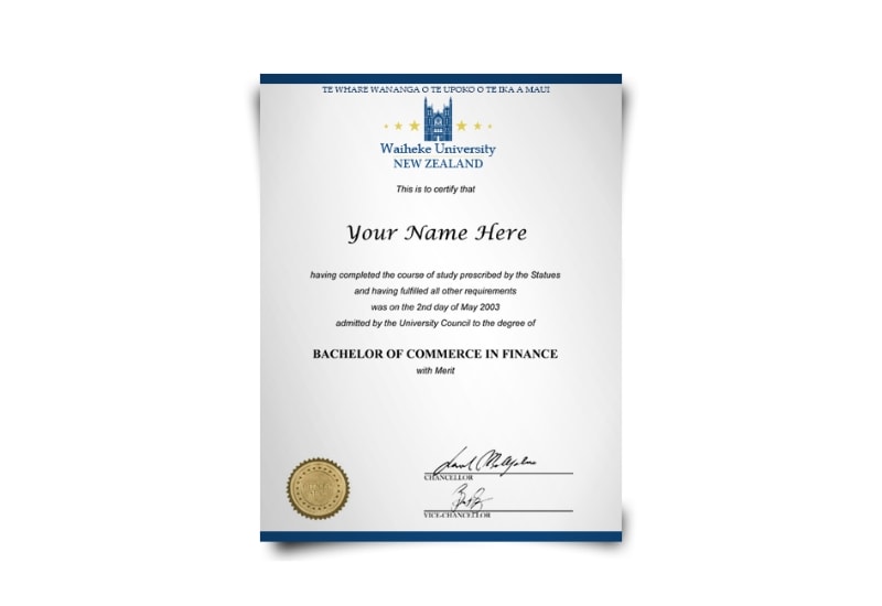 New Zealand University Diploma