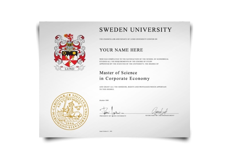 Sweden University Diploma