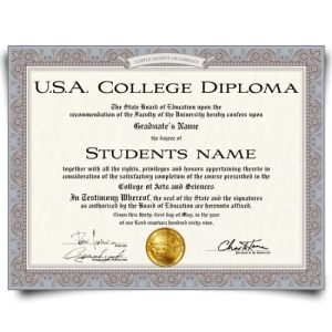 USA College Diploma