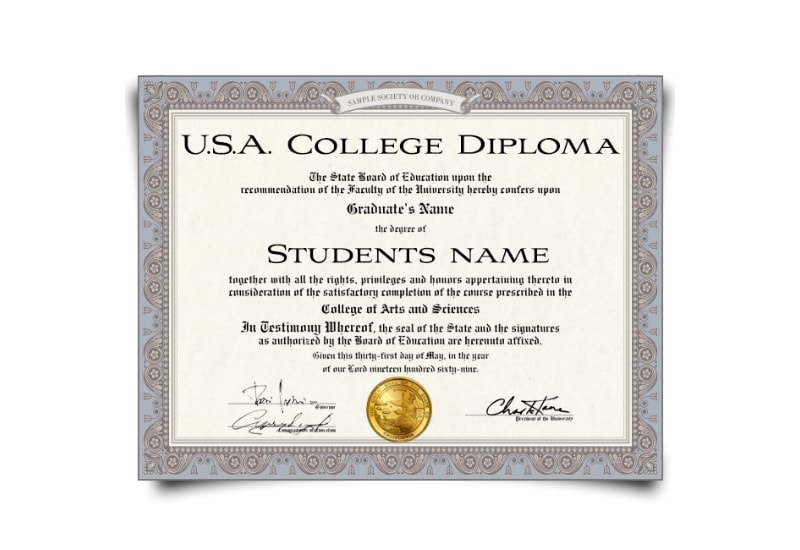 USA College Diploma